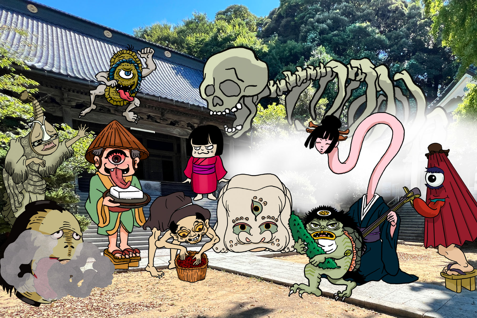 デジタル空間演出　妖怪横丁